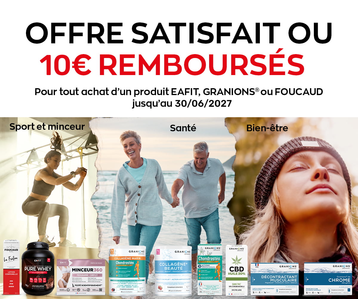 Offre satisfait ou 10€ remboursés